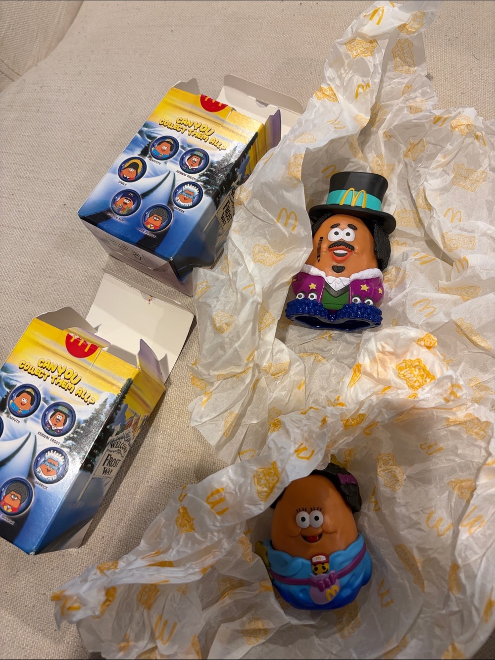 kerwin frost frost way mcnugget buddies waffutu set of 2 w/box happy meal
